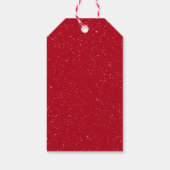 Étiquettes-cadeau Retriever d'or de Noël dans les flocons de neige (Dos)