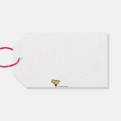 Étiquettes-cadeau Retro 50s Jet Set Christmas Tree Martini (Dos (Horizontal))