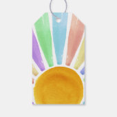 Étiquettes-cadeau Retro Boho Sun 1er Anniversaire Merci Favoriser Ta (Dos)