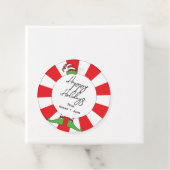 Étiquettes Cadeau Retro Chic Fun Pepperment Candy Elf Joyeux Vacance (En situation)