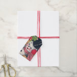 Étiquettes-cadeau Retro Christmas Holiday snowman party ajouter un n<br><div class="desc">conception par www.etsy.com/Shop/VanityFlairDesign</div>