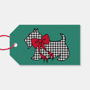 Étiquettes-cadeau Retro Christmas Scottish Terrier Chien Tags cadeau
