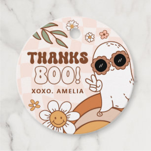Étiquettes Cadeau Rétro Halloween Anniversaire Cercle Favoriser Tags
