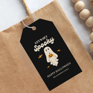 Étiquettes-cadeau Retro Halloween : Faisons Peur