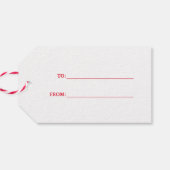 Étiquettes-cadeau Retro Joyeux Noël et Bonne Année (Dos Horizontal)