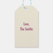 Étiquettes-cadeau Retro Merry-Go-Round Nom d'enfant Joyeux anniversa (Dos)