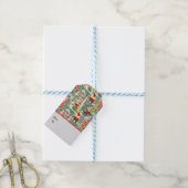 Étiquettes-cadeau Retro Père Noël Wonderland 2 (Avec de laficelle)