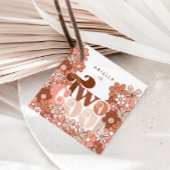 Étiquettes Cadeau Retro Super deux filles Cool 2e anniversaire