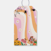 Étiquettes-cadeau Retro Super Halloween Merci Anniversaire (Dos)