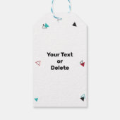 Étiquettes-cadeau Retro Turquoise et Red Bowling Anniversaire Merci (Dos)