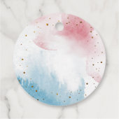 Étiquettes Cadeau Révélation de genre Lune et étoile (Dos)