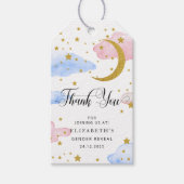 Étiquettes-cadeau Révélation de genre sur la lune (Devant)