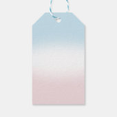 Étiquettes-cadeau Révélation du sexe de l'arc Merci (Dos)