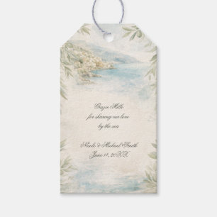 Étiquettes-cadeau Rêverie d'Amalfi — Mariage sur la côte méditerrané