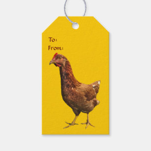 Étiquettes-cadeau Rhode Island Red Hen Chicken Pack of Gift Tags