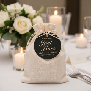 Étiquettes Cadeau Rien de fantaisie Juste Amour Mariage