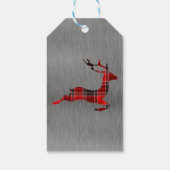 Étiquettes-cadeau Rindeer Plaid (Dos)