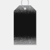 Étiquettes-cadeau Robe Argent Faux Parties scintillant Douce 16 Anni (Dos)