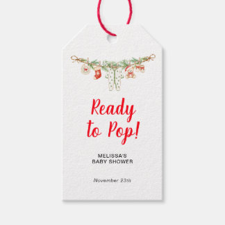 Étiquettes-cadeau Robe de bébé Joyeux petit bébé Shower Prêt à éclor