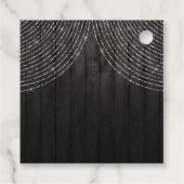 Étiquettes Cadeau Robe en diamant d'argent sur Fête des mariées en b (Dos)