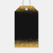 Étiquettes-cadeau Robe Or Faux Parties scintillant Quinceanera (Dos)