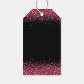 Étiquettes-cadeau Robe Plum Violet Faux Parties scintillant Quincean (Dos)