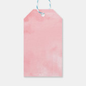 Étiquettes-cadeau Robe rose chaude Quinceanera (Dos)