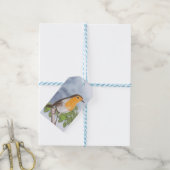 Étiquettes-cadeau Robin de Noël traditionnel et Ivy (Avec de laficelle)