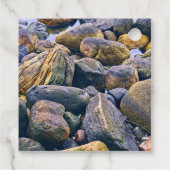 Étiquettes Cadeau Rochers colorés (Dos)