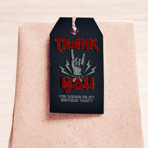 Étiquettes-cadeau Rock and Roll - Thème Rock - Favoriser la balise