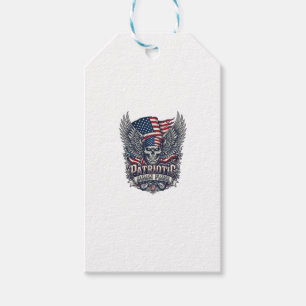 Étiquettes-cadeau Rocker du bandana patriotique Méta musique Old Glo
