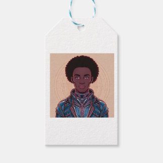 Étiquettes-cadeau Rois Afrofuturistes de Couleur Assourdie