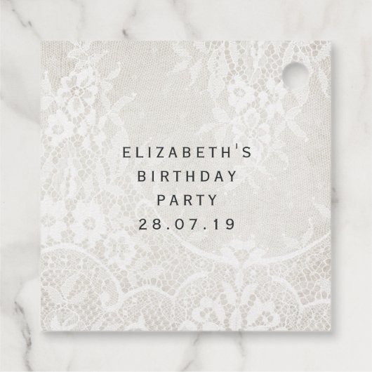 Étiquettes Cadeau Romance gothique (Dos)