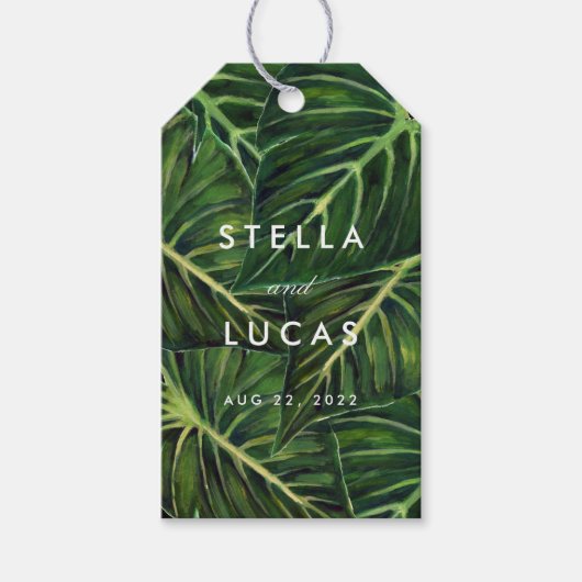 Étiquettes-cadeau Romance tropicale II (Devant)