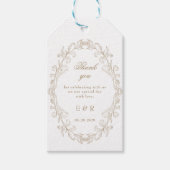 Étiquettes-cadeau Romantic Baroque Ornate Frame Wedding (Devant)
