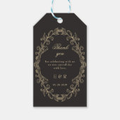 Étiquettes-cadeau Romantic Baroque Ornate Frame Wedding (Devant)