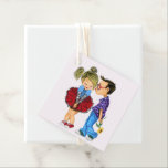 Étiquettes Cadeau Romantic Couple Love Favoriser Tags - I Love You<br><div class="desc">Couple romantique mignon - Amour - Je t'aime - Kiss Boy and Girl - Peinture amusante - Choisissez / Ajoutez votre texte unique / Nom / Couleur - Faites votre cadeau spécial - Redimensionnez et déplacez ou ajoutez des éléments - image / texte avec outil de personnalisation. Peinture et design...</div>