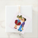 Étiquettes Cadeau Romantic Couple Love Favoriser Tags - I Love You<br><div class="desc">Couple romantique mignon - Amour - Je t'aime - Kiss Boy and Girl - Peinture amusante - Choisissez / Ajoutez votre texte unique / Nom / Couleur - Faites votre cadeau spécial - Redimensionnez et déplacez ou ajoutez des éléments - image / texte avec outil de personnalisation. Peinture et design...</div>