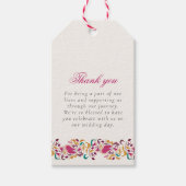 Étiquettes-cadeau Romantique classique Pearl Swan Mariage de cadre f (Devant)