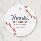 Étiquettes Cadeau Rookie de l'année Baseball fête d'anniversaire (Devant)