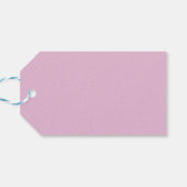 Étiquettes-cadeau Rose bonbon uni couleur solide (Dos Horizontal)