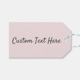 Étiquettes-cadeau Rosé clair clair et uni