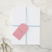 Étiquettes-cadeau Rose Clair Professionnel Écriture Manuscrite Class (Avec de laficelle)