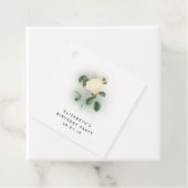 Étiquettes Cadeau Rose couleur Pastel Pearl et Damask (En situation)