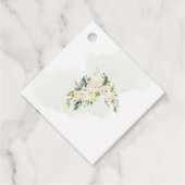 Étiquettes Cadeau Rose d'albâtre aquarelle PixDezines (Dos)