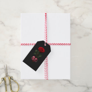 Étiquettes-cadeau Rose d'Amour Infini