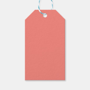 Étiquettes-cadeau rose de thé couleur