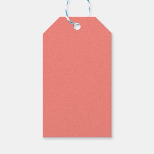 Étiquettes-cadeau rose de thé couleur (Devant)