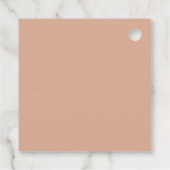 Étiquettes Cadeau Rose d'événements Mariage Gold (Dos)