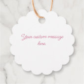 Étiquettes Cadeau Rose Fabriqué Avec Amour Alimentation Cadeau (Dos)